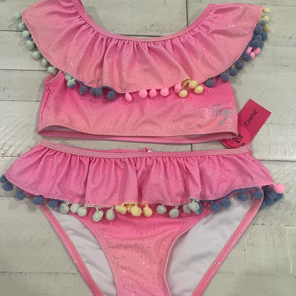 Girls Betsey Johnson 2pc Swimsuit